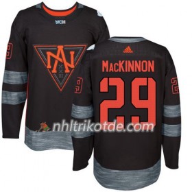 Team Nordamerika Trikot Nathan MacKinnon 29 2016 World Cup Schwarz Premier - Dame